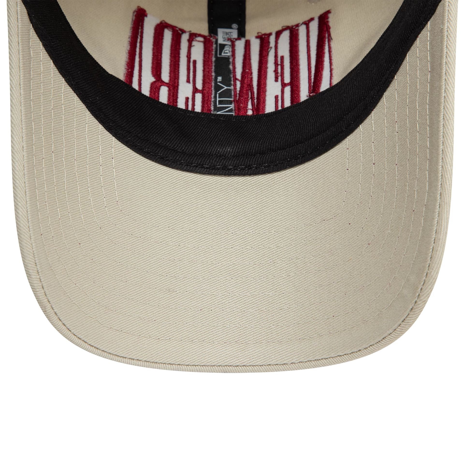 This is a New Era Wordmark Cream 9TWENTY Adjustable Cap 5