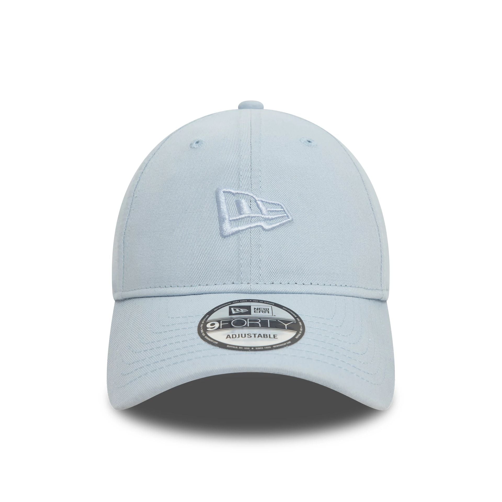 This is a New Era Flag Pastel Blue 9FORTY Adjustable Cap 2