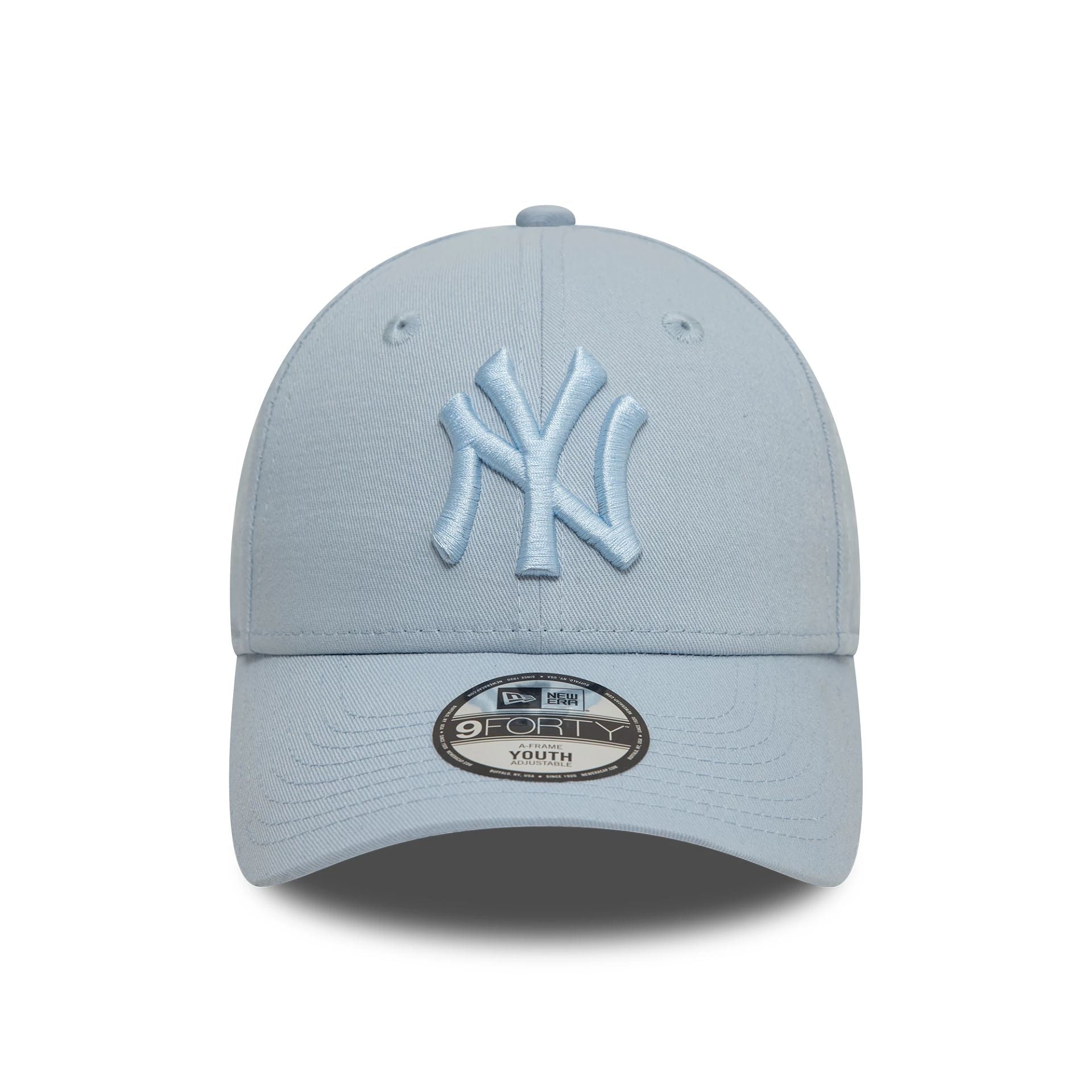 This is a New York Yankees Child League Essential Pastel Blue 9FORTY Adjustable Cap 2