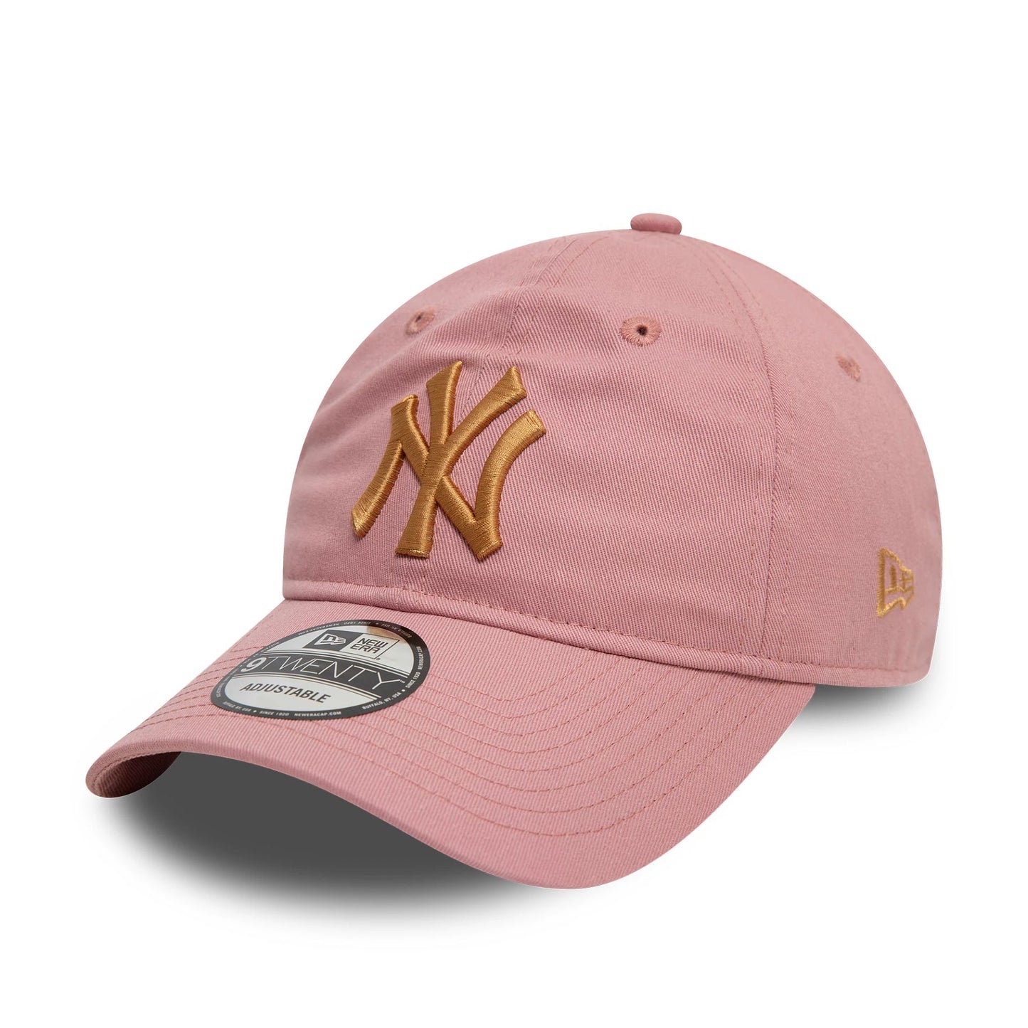 This is a New York Yankees League Essential Dark Pink 9TWENTY Adjustable Cap 1