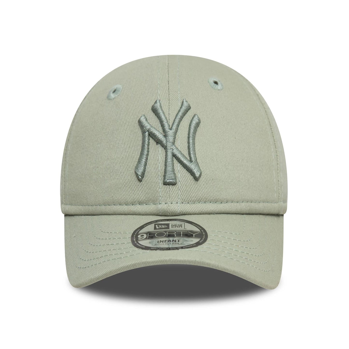 This is a New York Yankees Infant League Essential Essential Pastel Green 9FORTY Adjustable Cap 2