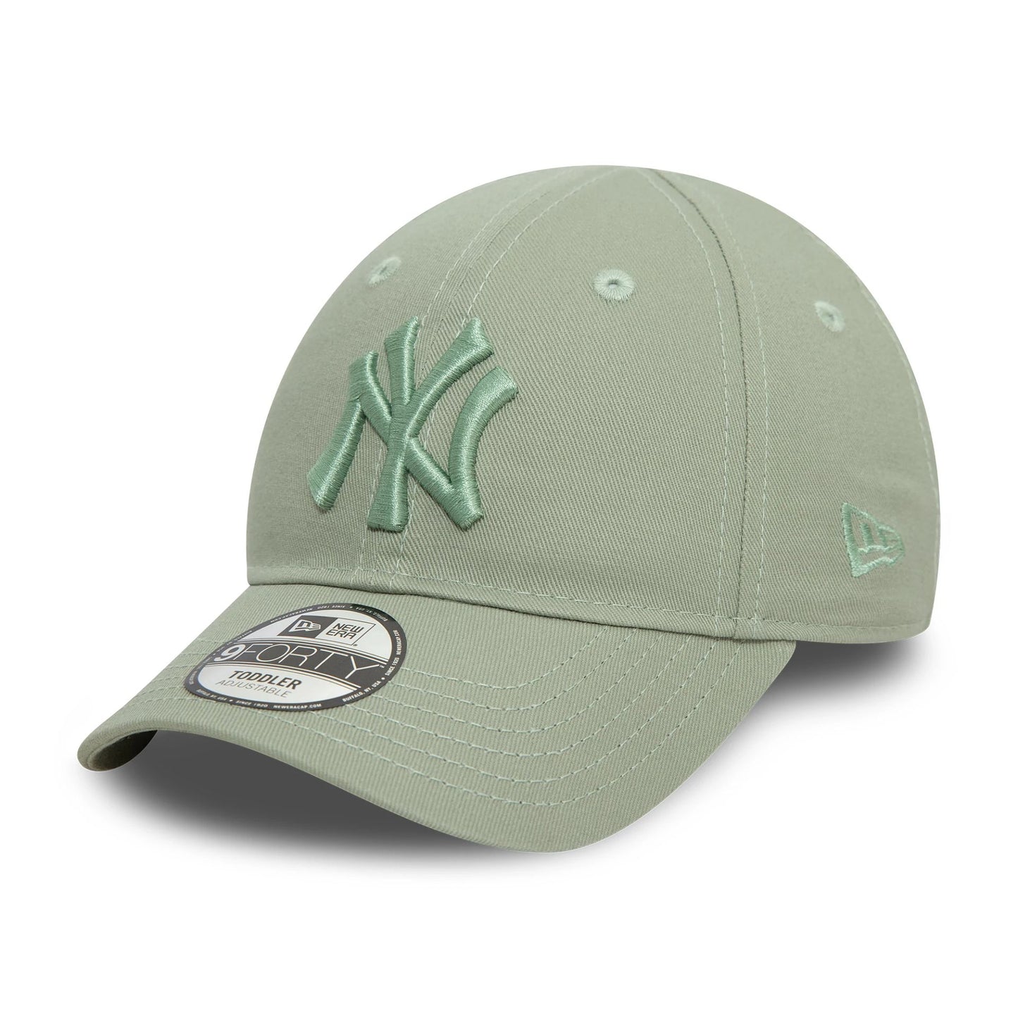 This is a New York Yankees Toddler League Essential Pastel Green 9FORTY Adjustable Cap 1