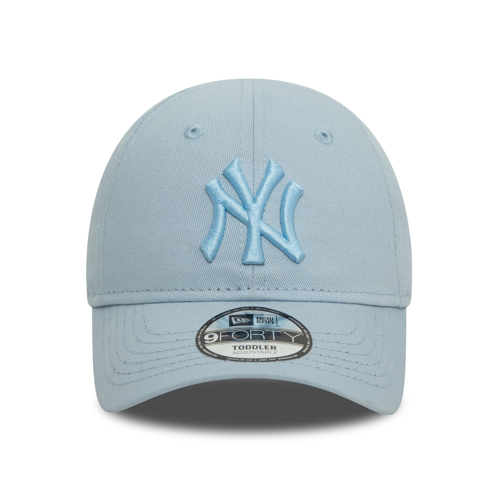 This is a New York Yankees Toddler League Essential Pastel Blue 9FORTY Adjustable Cap 2