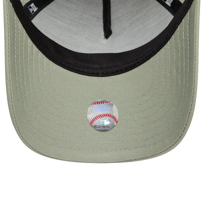 This is a LA Dodgers Child League Essential Pastel Green 9FORTY A-Frame Trucker Adjustable Cap 5