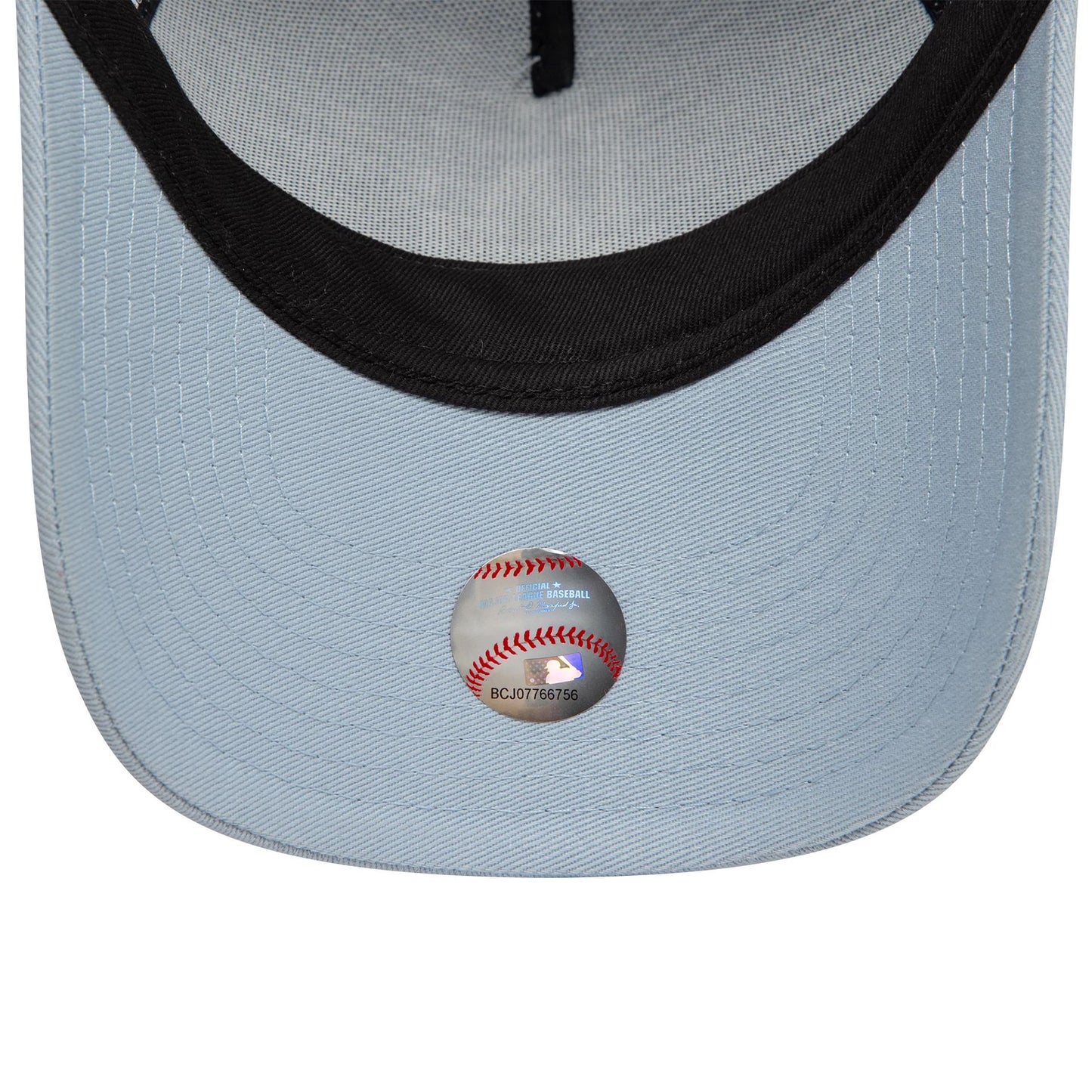 This is a LA Dodgers Child League Essential Pastel Blue 9FORTY A-Frame Trucker Adjustable Cap 5