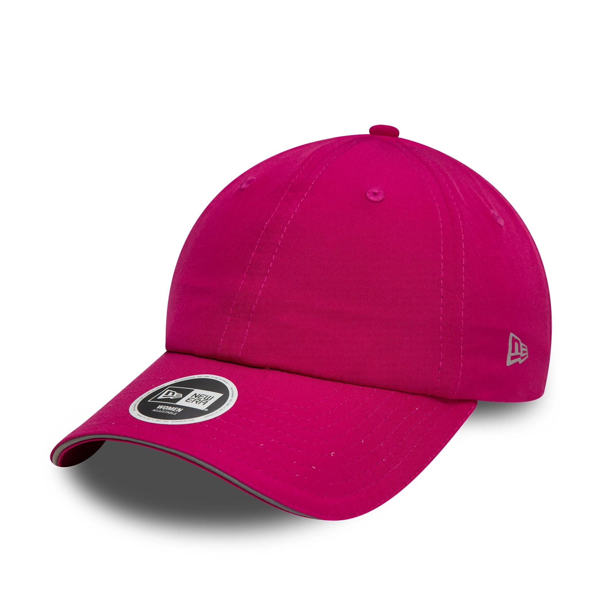 This is a Womens New Era Pink Open Back Adjustable Cap 1