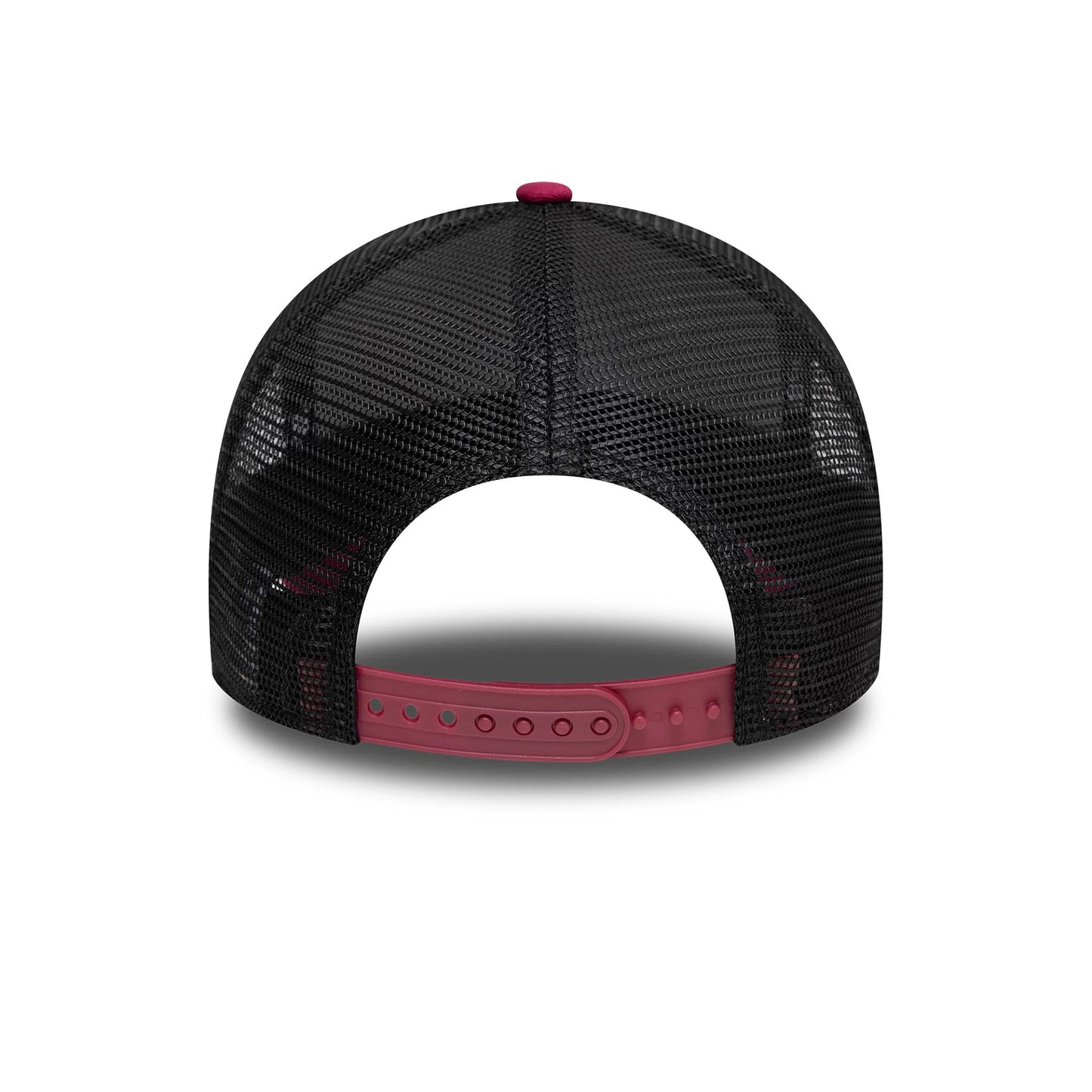 This is a AC Milan Seasonal Dark Red 9FORTY A-Frame Trucker Adjustable Cap 4