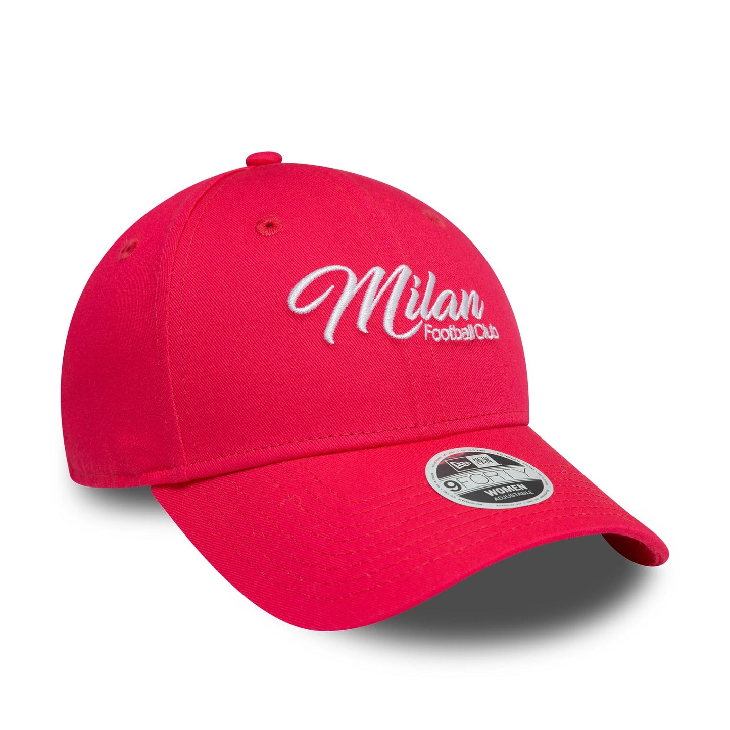 This is a AC Milan Womens Wordmark Bright Pink 9FORTY Adjustable Cap 3