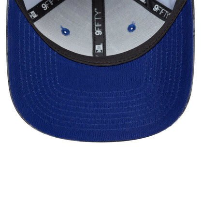 This is a Alpine Racing Tonal Floral Dark Blue 9FIFTY Original Fit Snapback Adjustable Cap 5