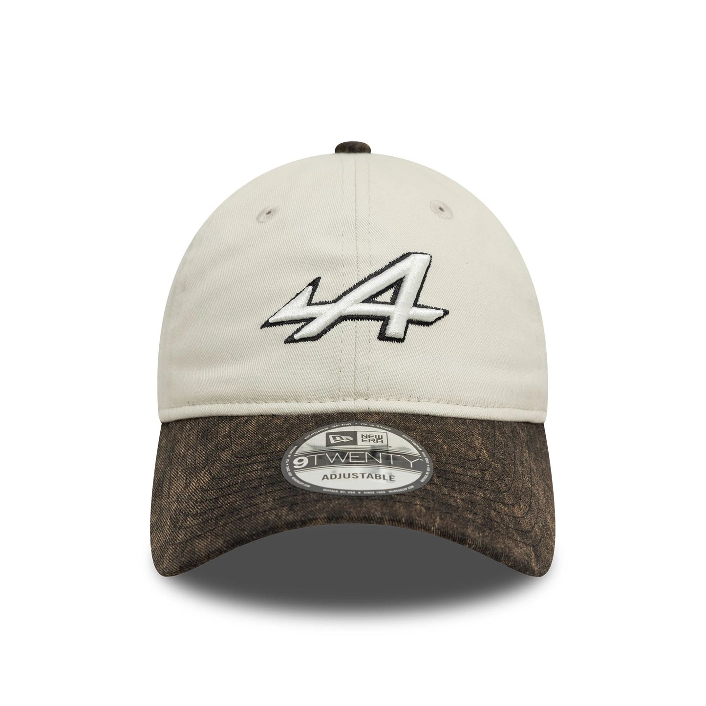 This is a Alpine Racing Acid Wash White 9TWENTY Adjustable Cap 2