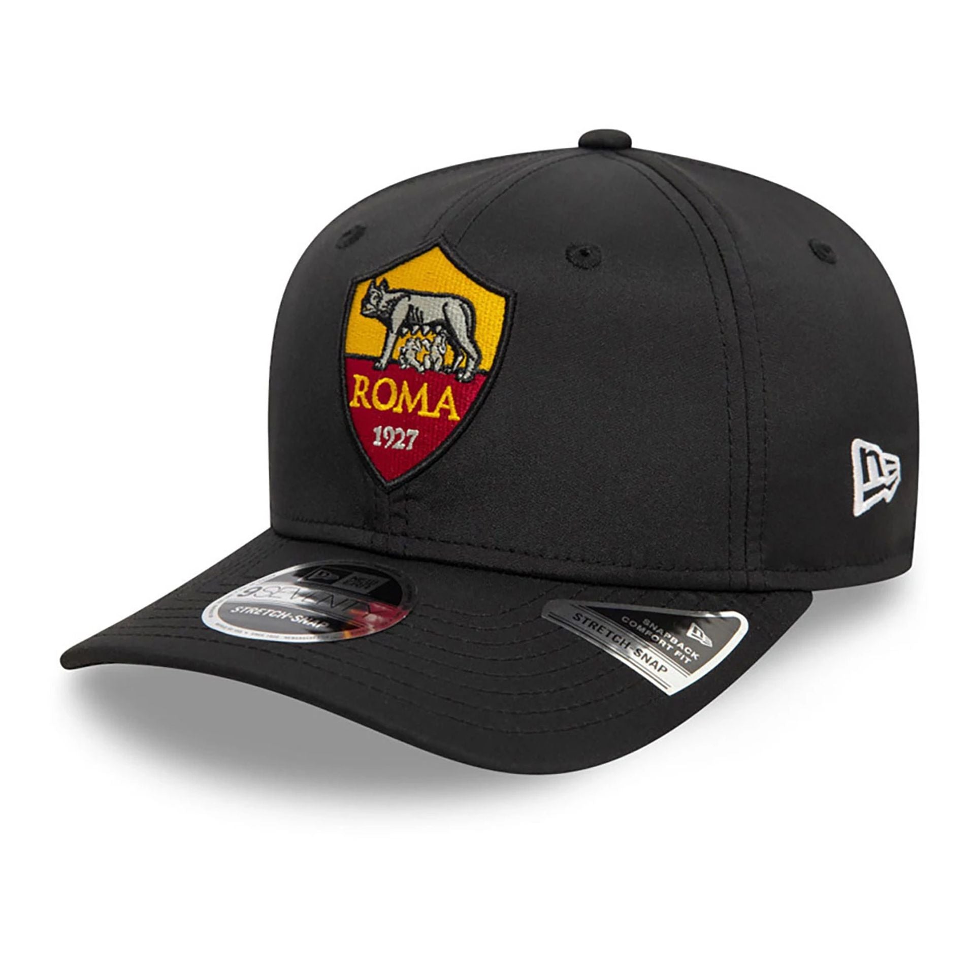 This is a AS Roma Core Black 9SEVENTY Stretch Snap Adjustable Cap 1