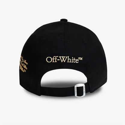 This is a AC Milan x Off-White Black 9FORTY Adjustable Cap 4