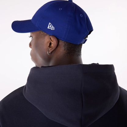 The Male model is wearing LA Dodgers MLB Pennant Graphic Navy Pullover Hoodie 5