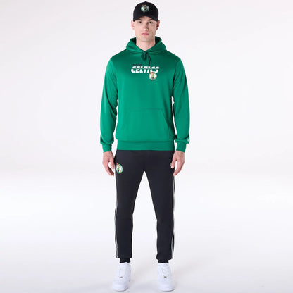 The Male model is wearing Boston Celtics NBA Essentials Green Pullover Hoodie 4