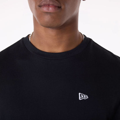 The Male model is wearing New Era Baseball Graphic Black Oversized T-Shirt 6