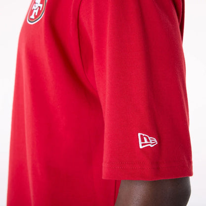 The Male model is wearing San Francisco 49ers NFL Graphic Red T-Shirt 4