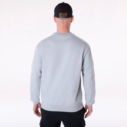 The Male model is wearing Kansas City Chiefs NFL Graphic Grey Crew Neck Sweater 2