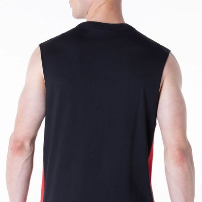 The Male model is wearing Chicago Bulls NBA Panel Black Vest 5