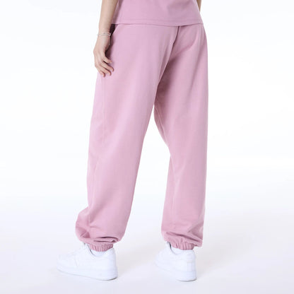 The Female model is wearing LA Dodgers Womens MLB Floral Dark Pink Joggers 4