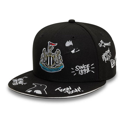 This is a Newcastle United FC NUFC Limited Edition Black 59FIFTY Fitted Cap 1