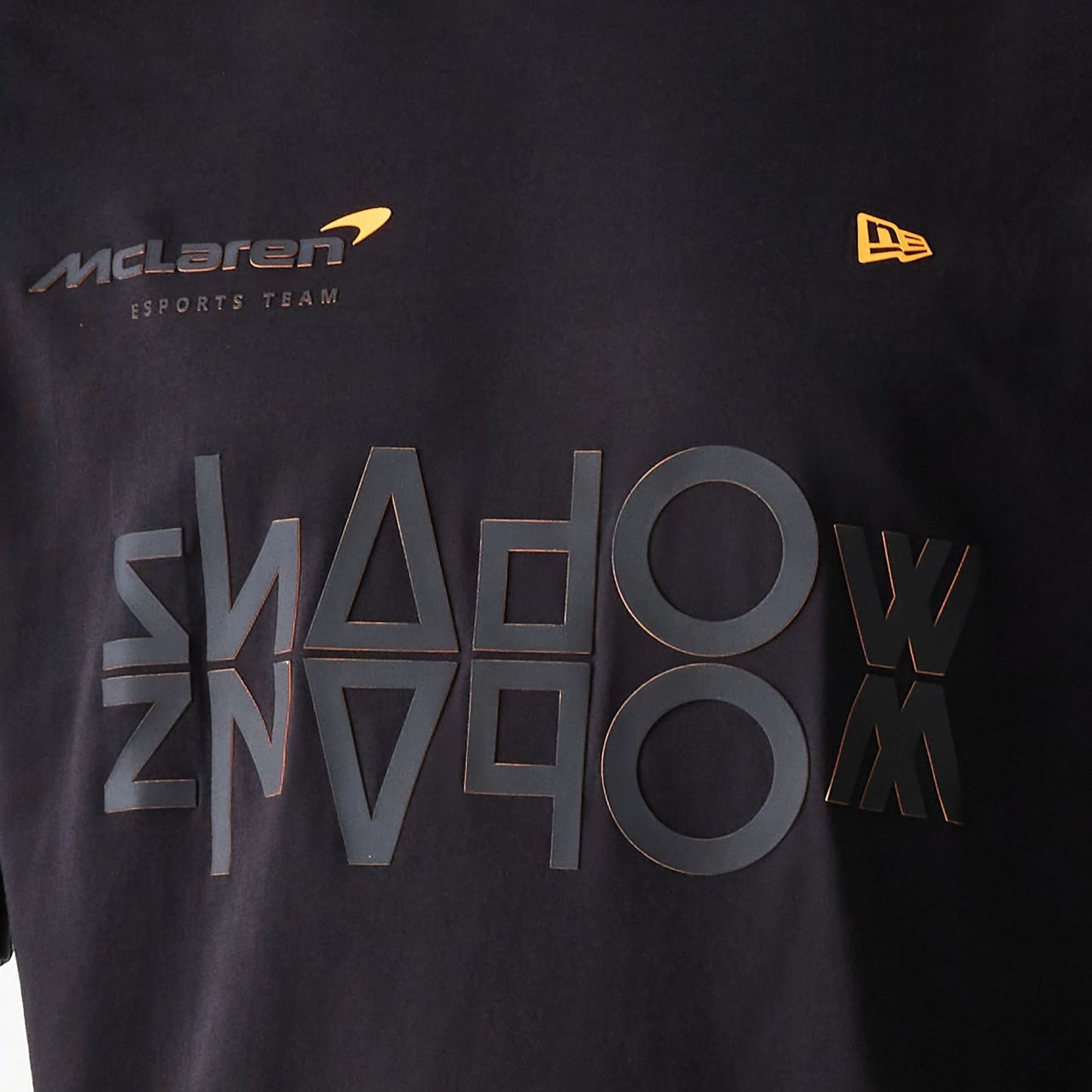 The Male model is wearing McLaren Racing Shadow Black Oversized T-Shirt 5