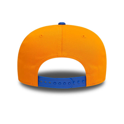 This is a Saiyans FC Kings League Draft Orange 9SEVENTY Stretch Snap Adjustable Cap 5