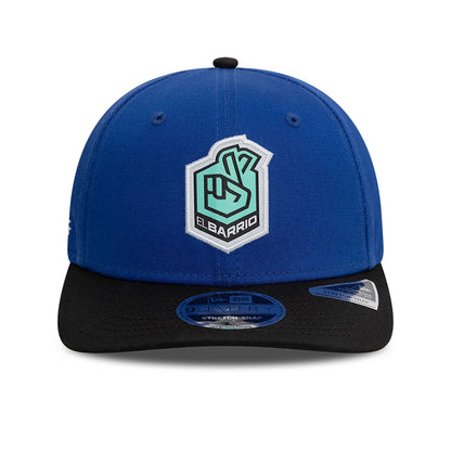 This is a El Barrio FC Kings League Draft Blue 9SEVENTY Stretch Snap Adjustable Cap 2