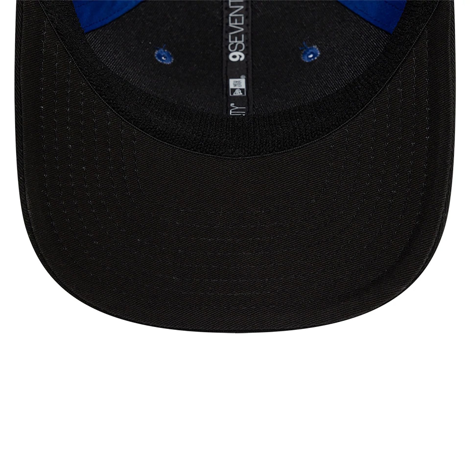 This is a El Barrio FC Kings League Draft Blue 9SEVENTY Stretch Snap Adjustable Cap 4