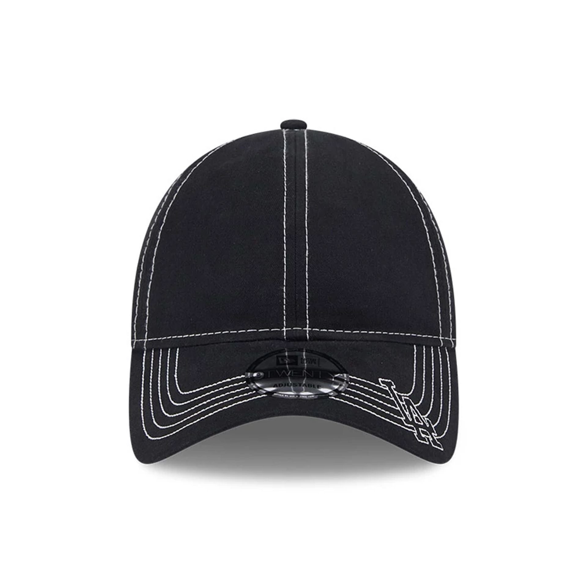 This is a LA Dodgers Contrast Stitch Black 9TWENTY Adjustable Cap 2