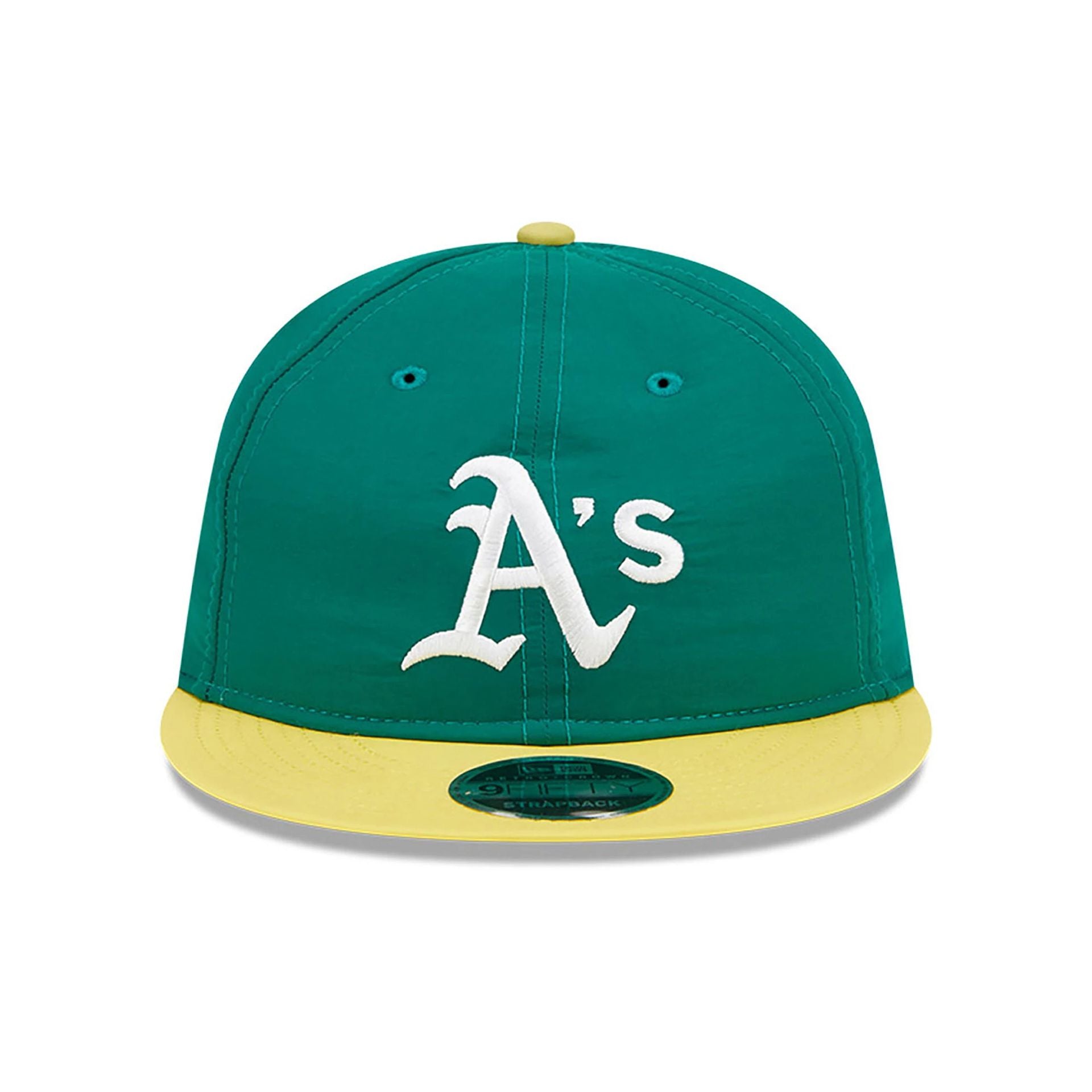 This is a Oakland Athletics Team Colour Black Retro Crown 9FIFTY Clipback Cap 3