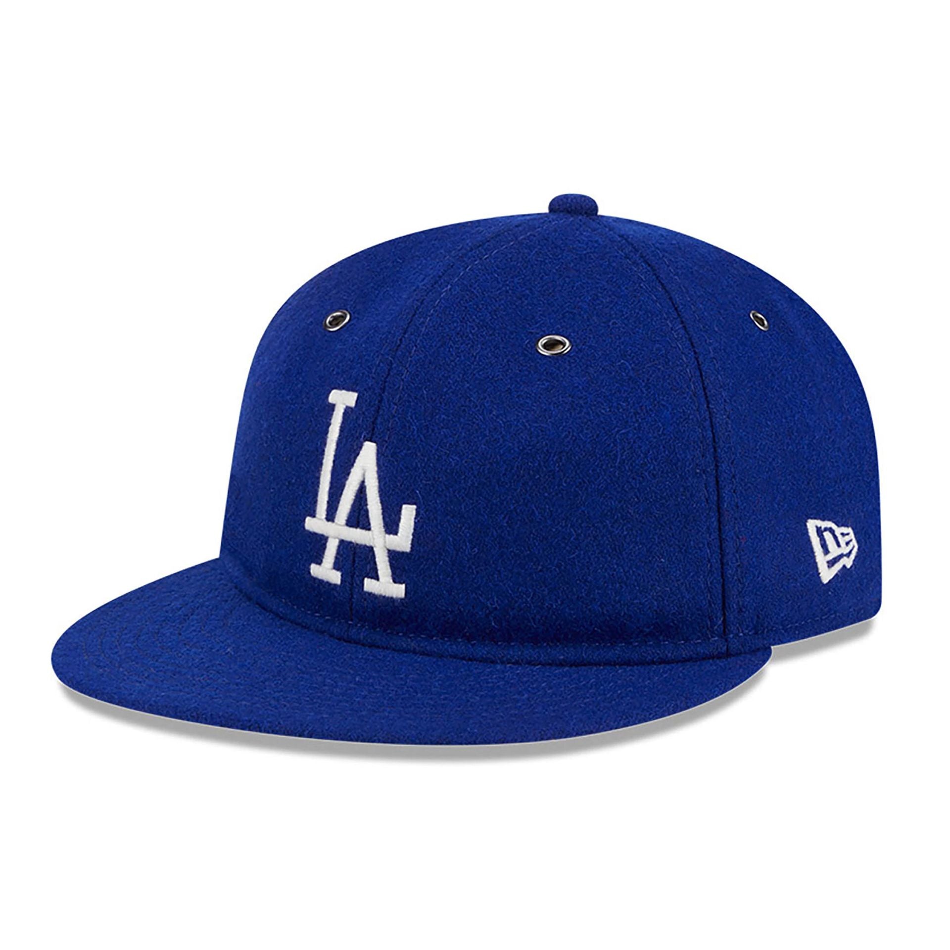 This is a LA Dodgers Wool Dark Blue Retro Crown 59FIFTY Fitted Cap 1