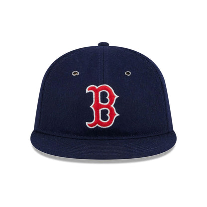 This is a Boston Red Sox Wool Navy Retro Crown 59FIFTY Fitted Cap 3