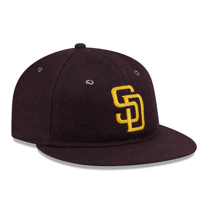 This is a San Diego Padres Wool Dark Brown Retro Crown 59FIFTY Fitted Cap 4