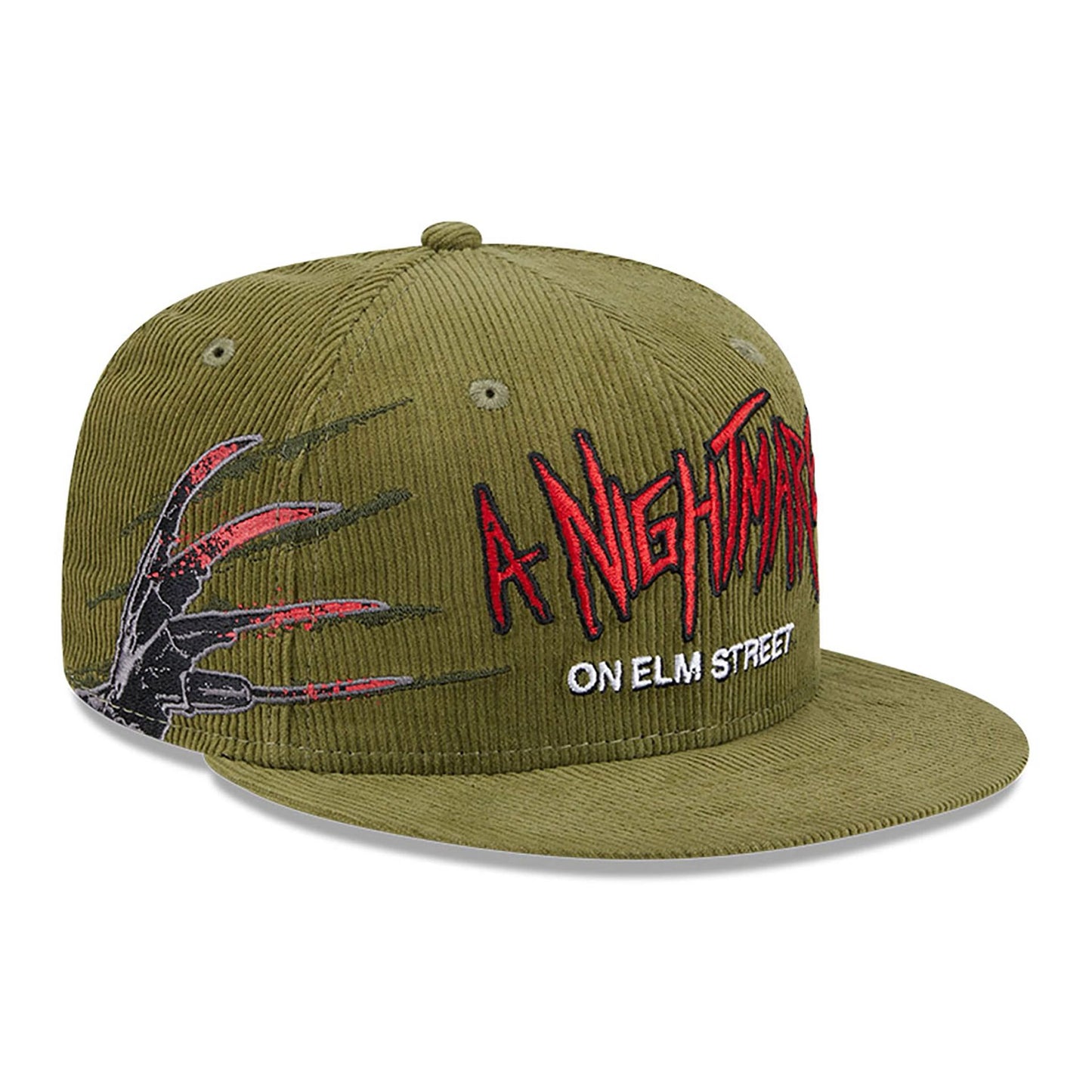 This is a A Nightmare On Elm Street Dark Green 59FIFTY Fitted Cap 1