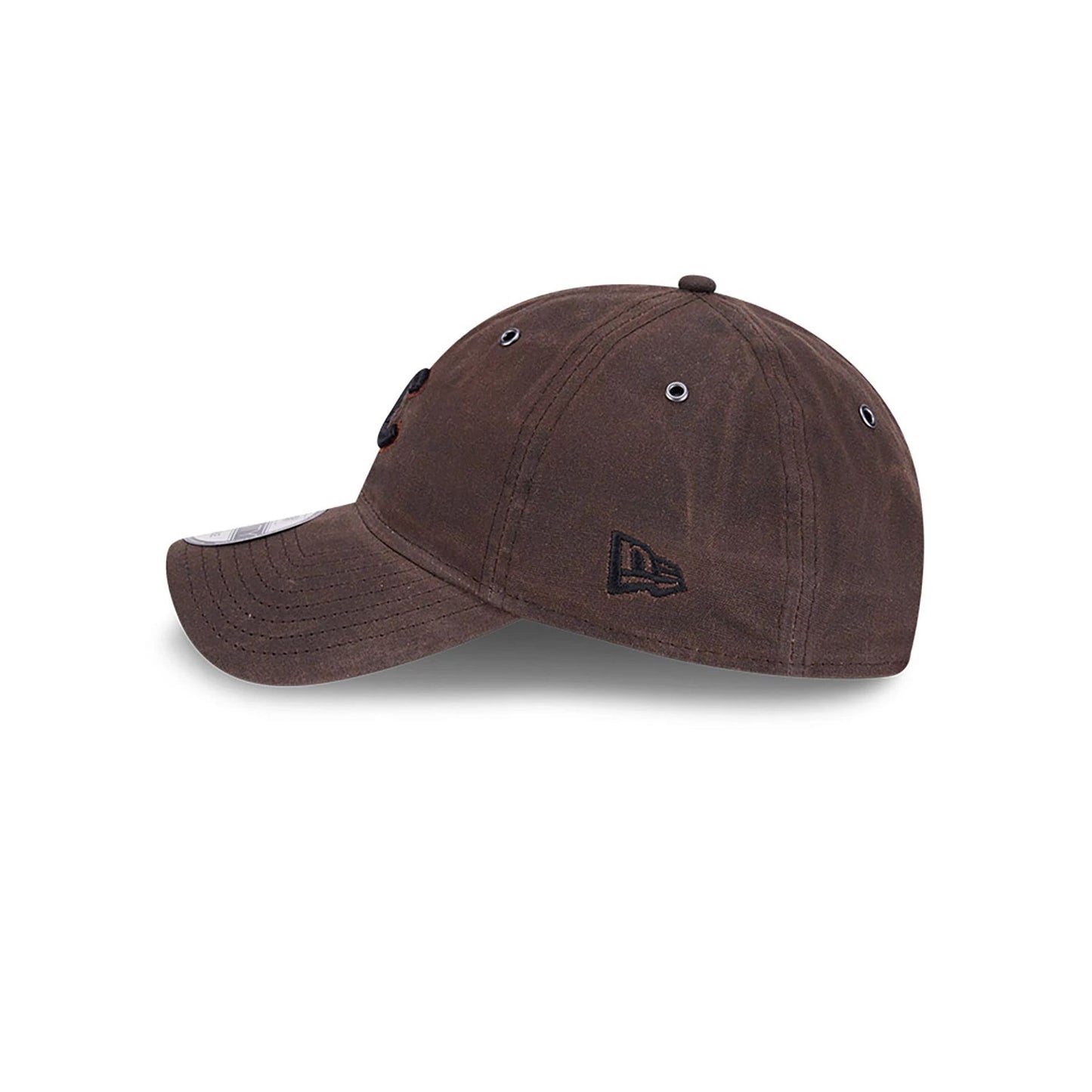 This is a Chicago Cubs Waxed Canvas Dark Brown 9TWENTY Adjustable Cap 7