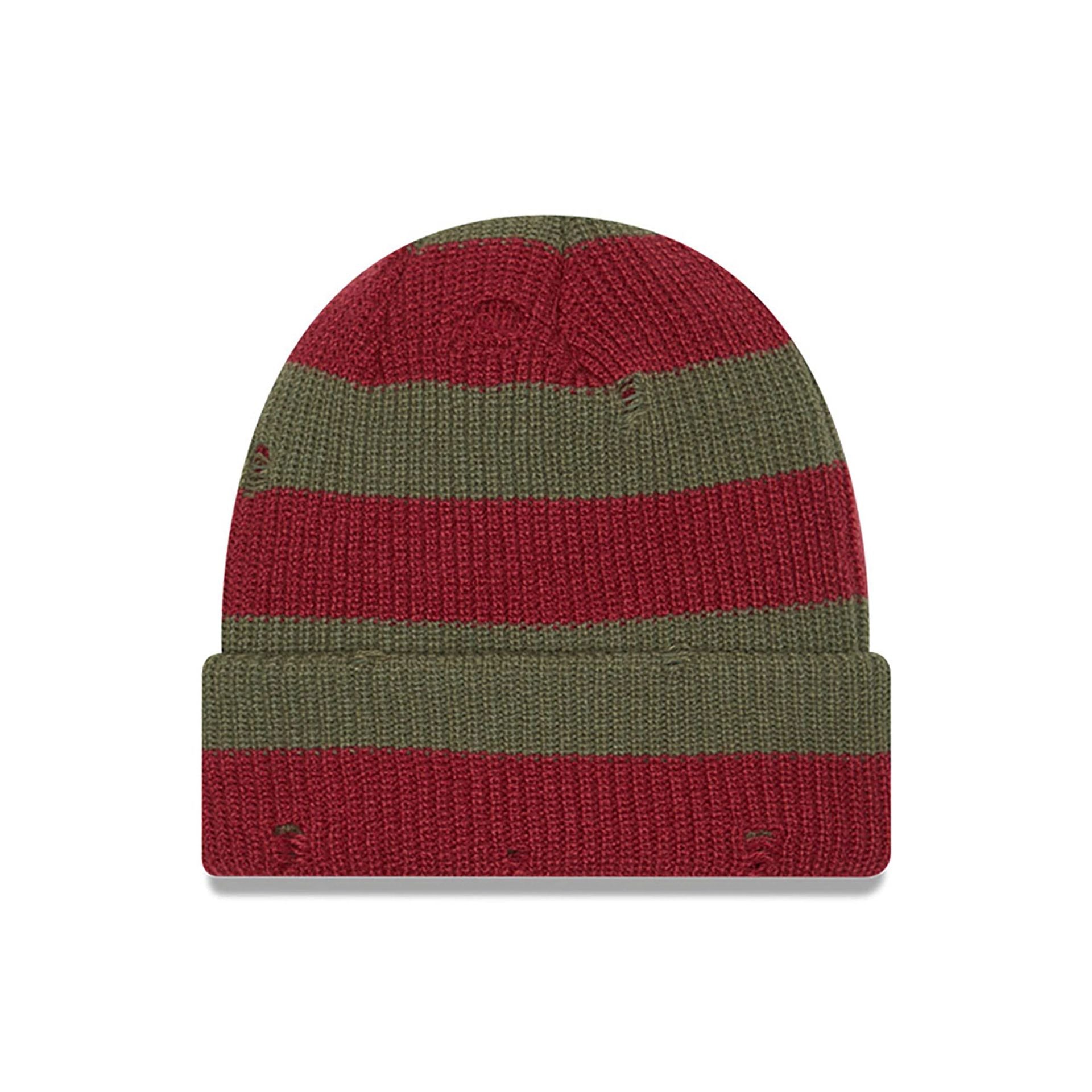 This is a A Nightmare On Elm Street Green Cuff Knit Beanie Hat 2