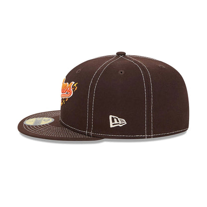 This is a New York Yankees Fall Foliage Dark Brown 59FIFTY Fitted Cap 7