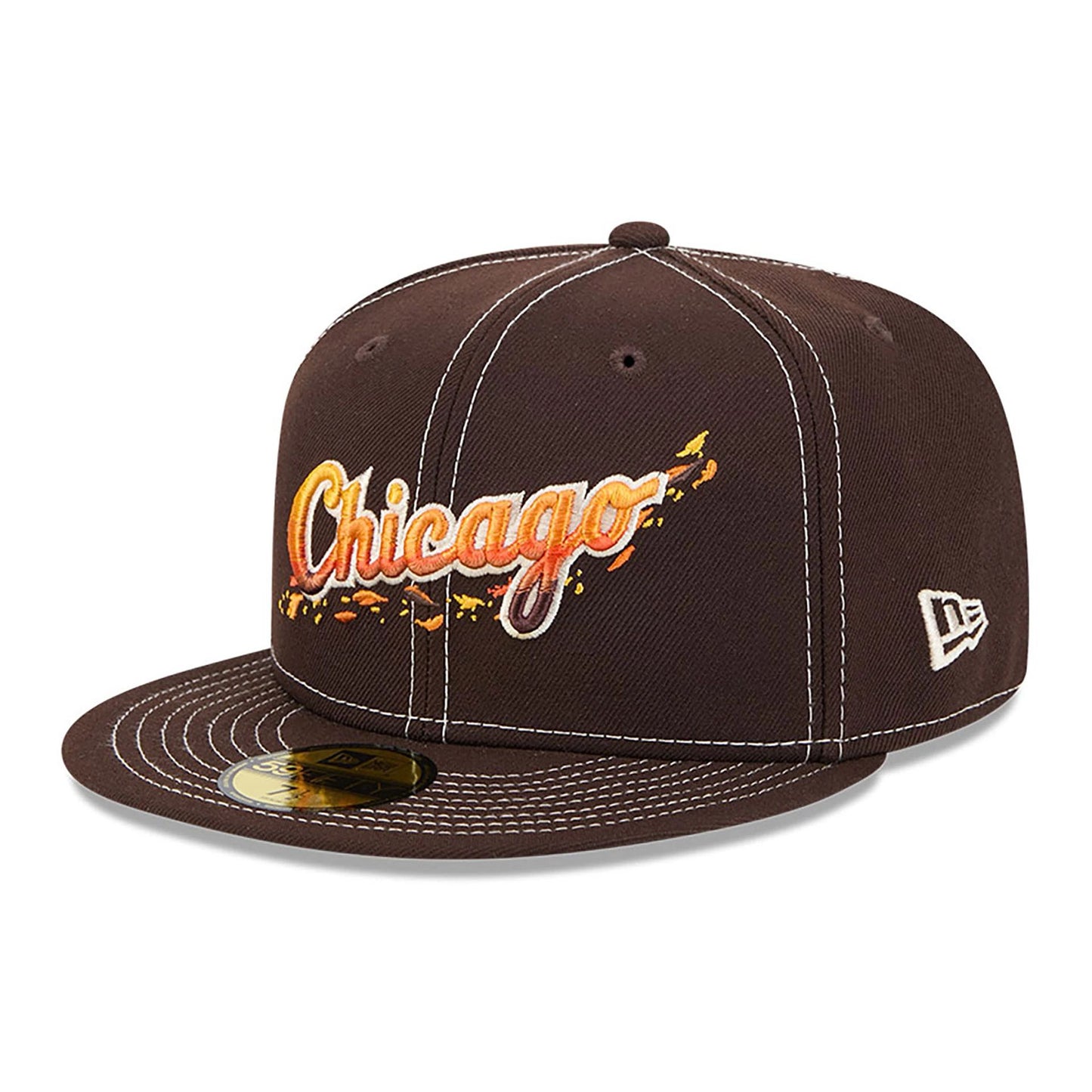 This is a Chicago White Sox Fall Foliage Dark Brown 59FIFTY Fitted Cap 4