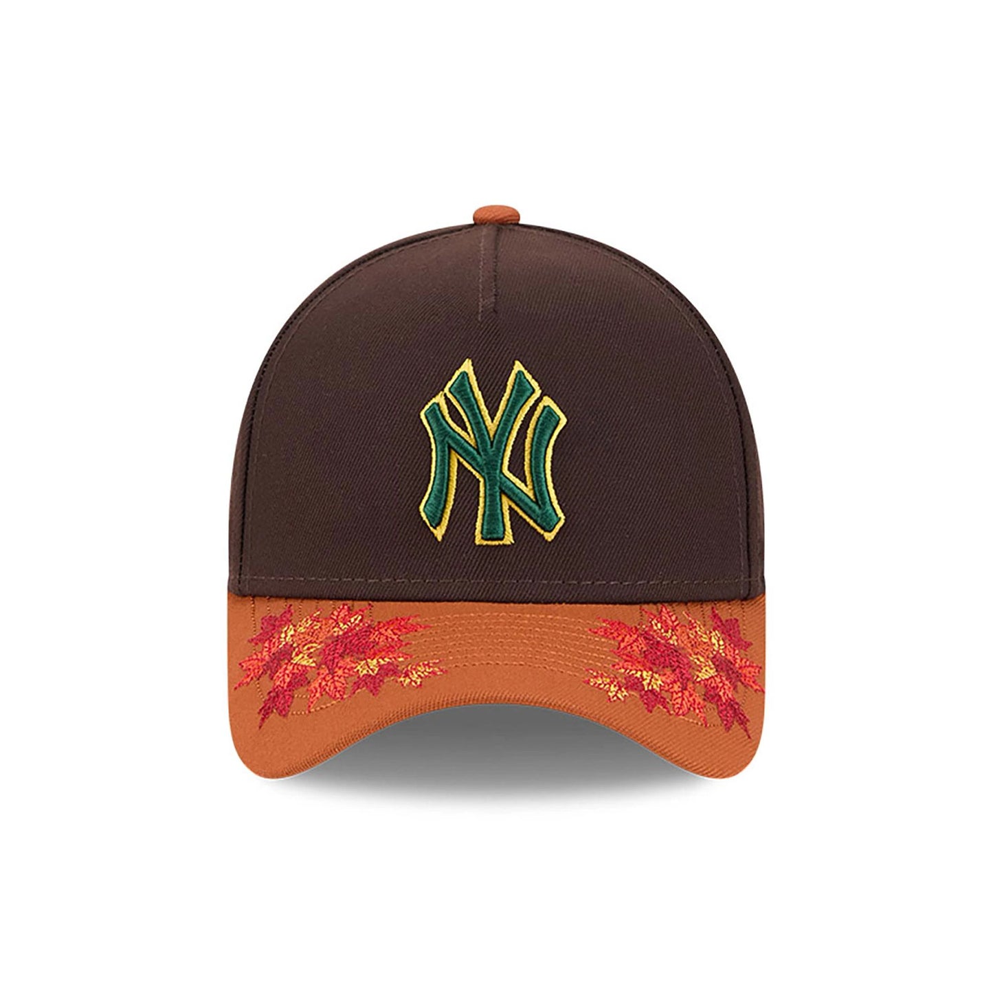 This is a New York Yankees Fall Foliage Dark Brown 9FORTY A-Frame Adjustable Cap 3