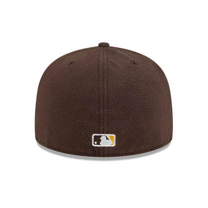 This is a San Diego Padres Fleece Dark Brown 59FIFTY Fitted Cap 5