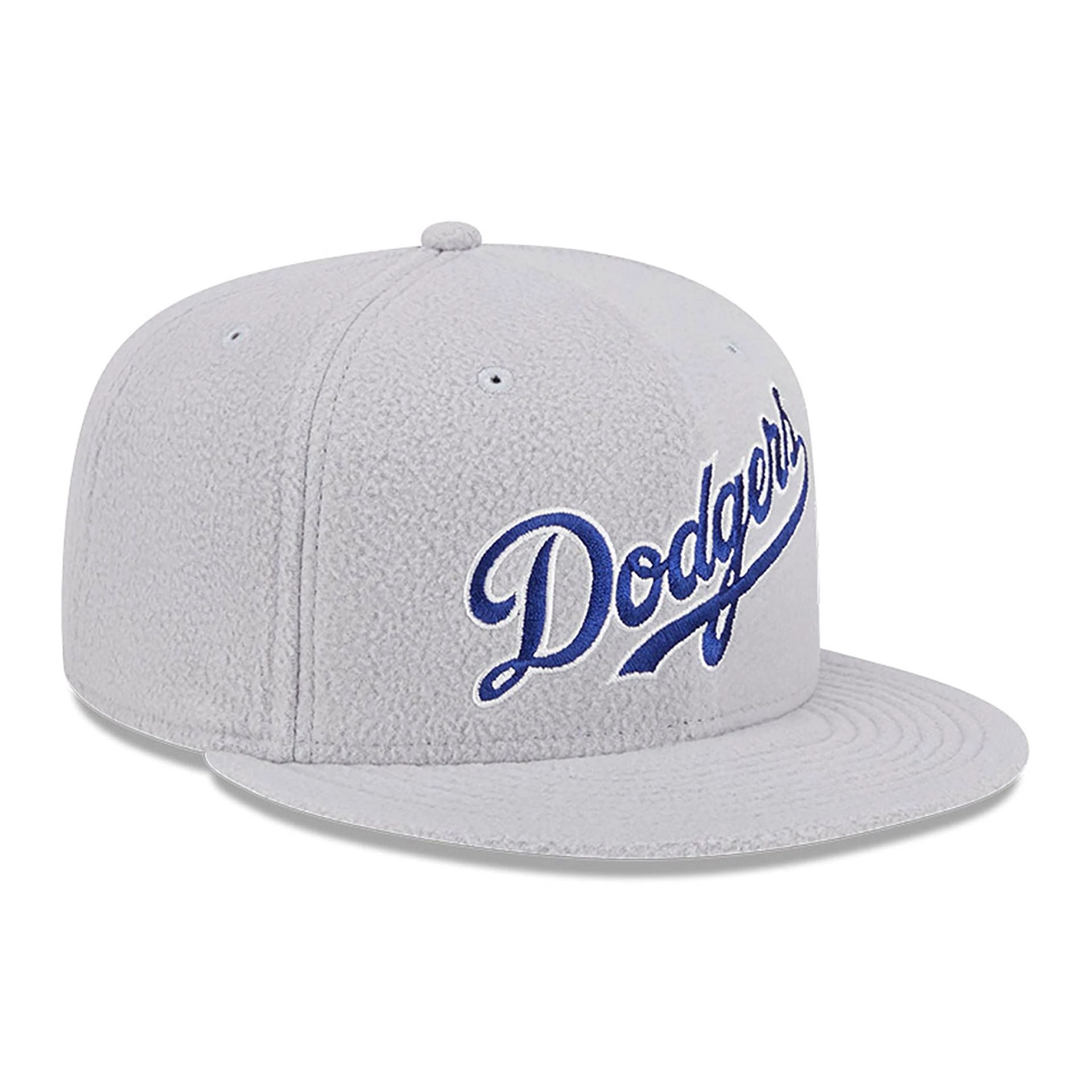 This is a LA Dodgers Fleece Grey 59FIFTY Fitted Cap 4