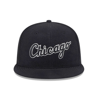 This is a Chicago White Sox Fleece Black 59FIFTY Fitted Cap 3