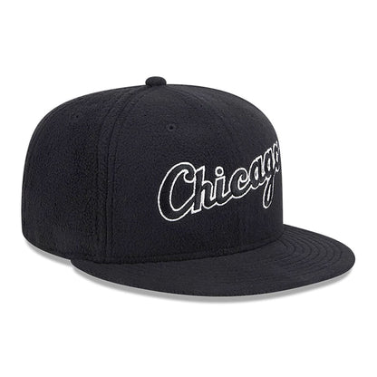 This is a Chicago White Sox Fleece Black 59FIFTY Fitted Cap 4