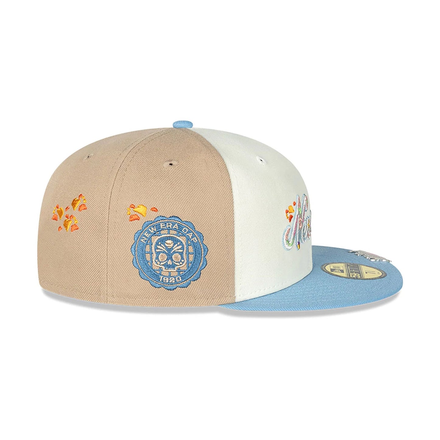 This is a New Era Day Of The Dead White 59FIFTY Fitted Cap 7