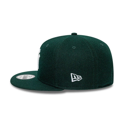 This is a New York Yankees Melton Patch Dark Green 9FIFTY Snapback Adjustable Cap 7