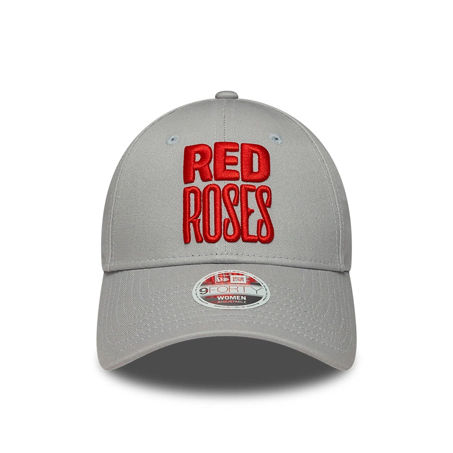 This is a Rugby Football Union Womens Red Roses Grey 9FORTY Adjustable Cap 2