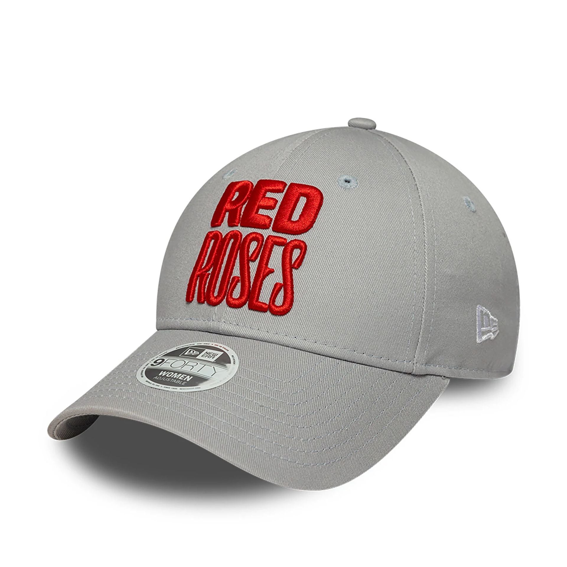 This is a Rugby Football Union Womens Red Roses Grey 9FORTY Adjustable Cap 1