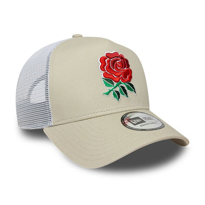 This is a Rugby Football Union Seasonal Beige 9FORTY E-Frame Adjustable Cap 3