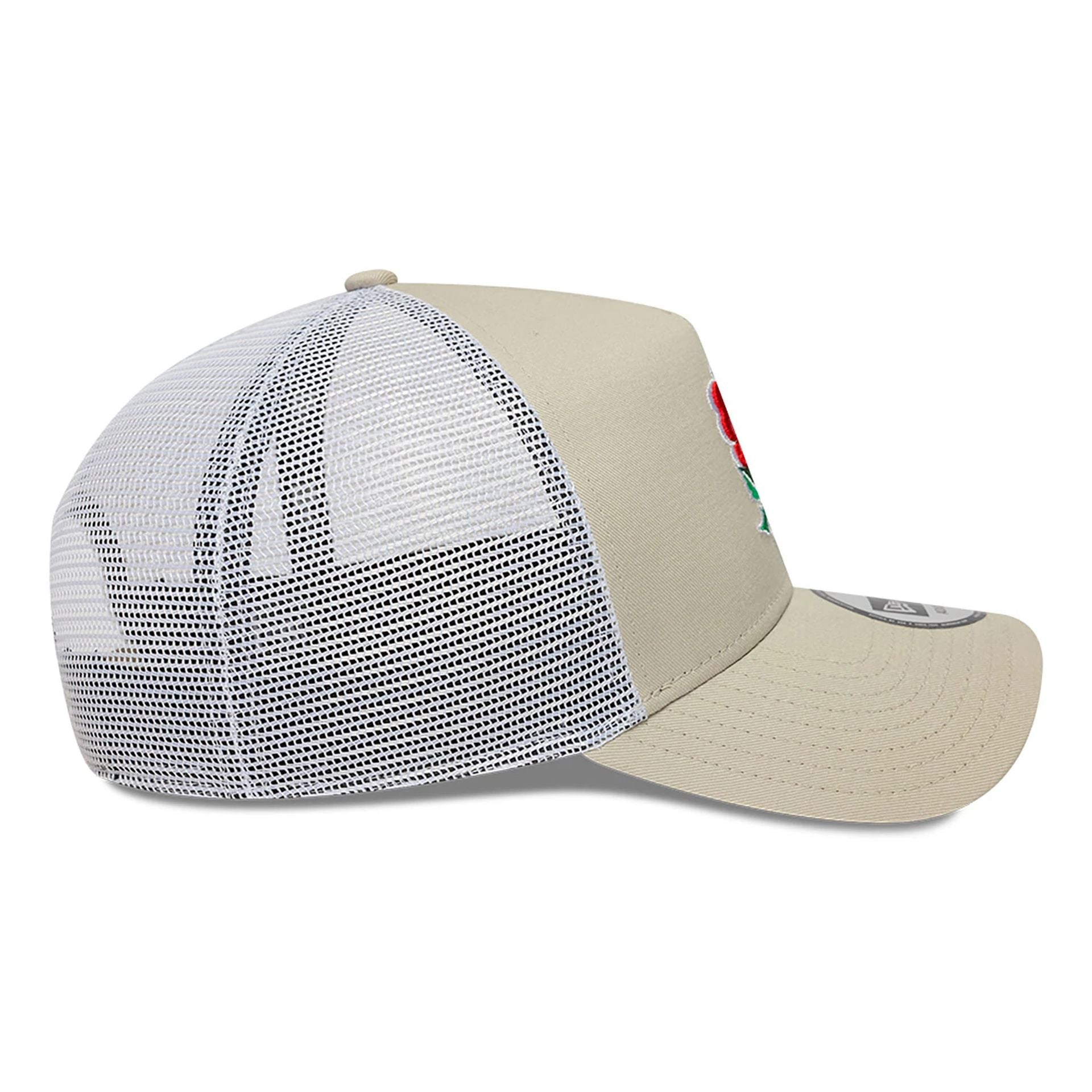 This is a Rugby Football Union Seasonal Beige 9FORTY E-Frame Adjustable Cap 6