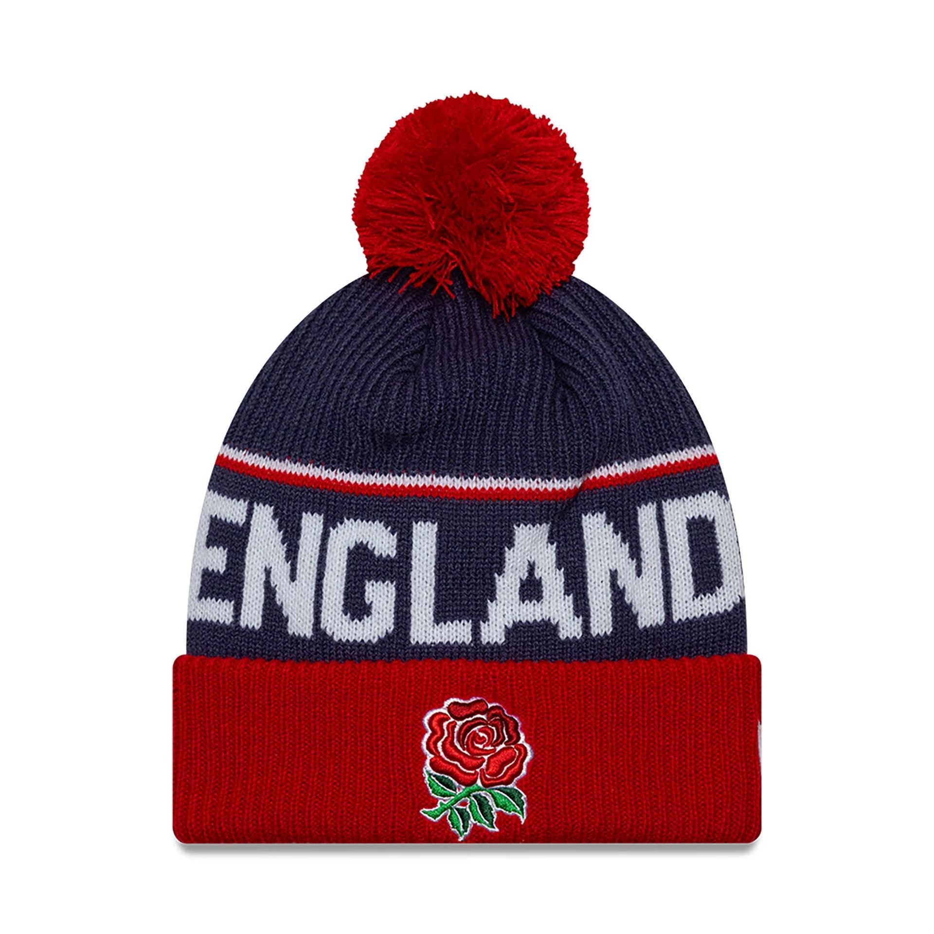 This is a Rugby Football Union England 1871 Navy Sport Knit Beanie Hat 1